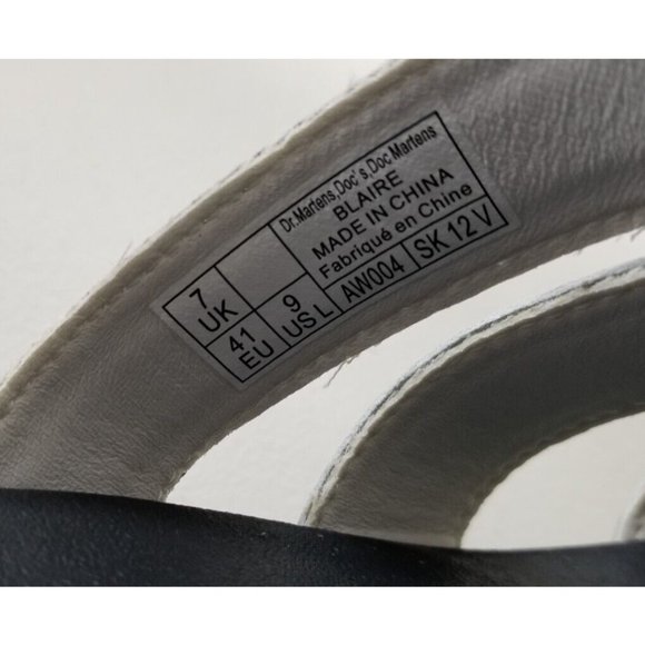 Doc Martens Blaire Flatform White Leather Sandals Women's Size 9 41 - Picture 6 of 6